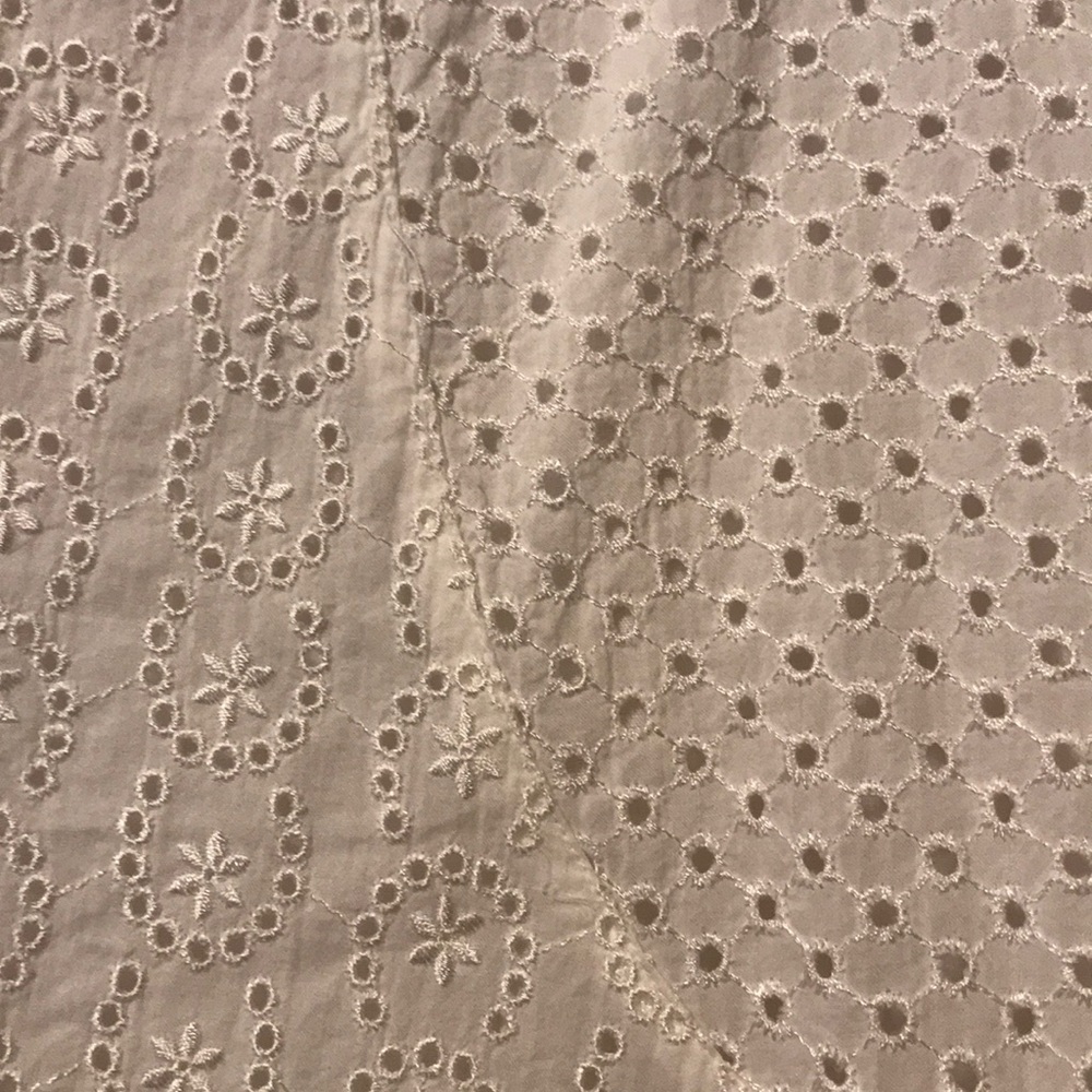 Size 2 Y2K Romantic white cotton eyelet lace ruffle asymmetrical skirt lined EUC - Picture 3 of 11